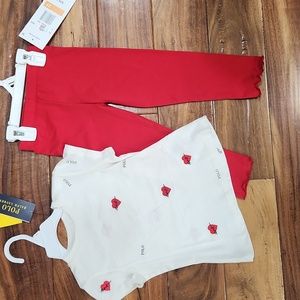 🆕️ Polo Ralph Lauren Tee & Leggings by Rare Editions